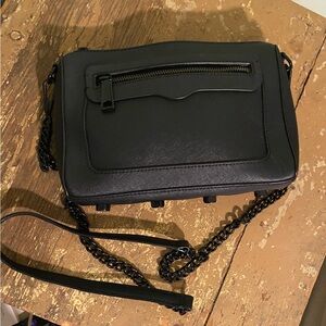 Rebecca Minkoff Black Crossbody Bag with Chain Strap